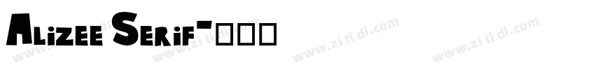 Alizee Serif字体转换